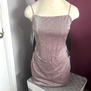 Vestido Mauve brillantes